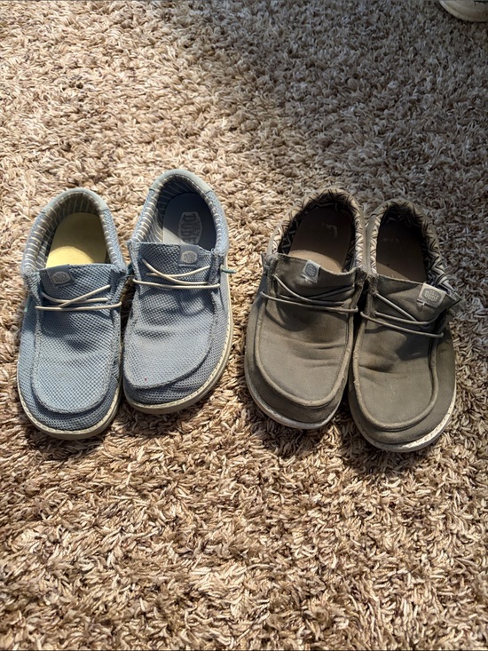 Hey Dude Other - Boys Hey Dudes Slip-On Shoes - Blue and Gray